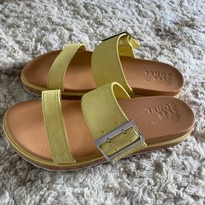 Sorel Lemon Yellow Sandals